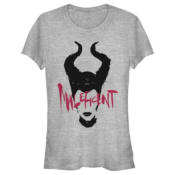 Junior's Maleficent: Mistress of All Evil Lips  Graphic Tee Athletic Heather Small