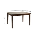 thumbnail image 3 of Lexicon Mosely 5 Piece Wood Dining Set in Dark Brown, 3 of 9