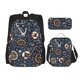thumbnail image 1 of Disketp Nautical Mochila Estampada de Gran Capacidad con Lonchera y Estuche, Set de 3 Piezas para Estudiantes, 1 of 7