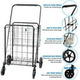thumbnail image 3 of Mount-It! Rolling Utility Shopping Cart | Steel Construction, 3 of 5