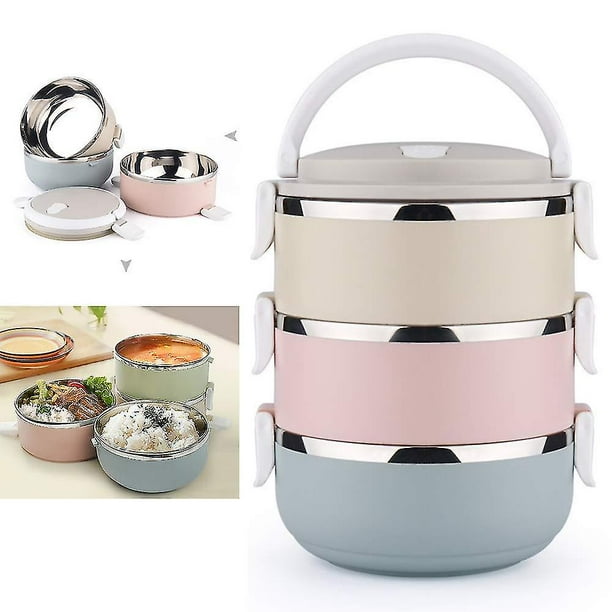 Fiambrera de acero inoxidable YONGSHENG 3 capas herméticas 2.1l