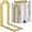 Gold, variant on 6 Pcs Bronze Book Ends for Shelves Modern Metal Decorative Small Bookends Book Shelf Organizer Minimalist Design Stopper to Hold Books for Home Office (5.5 * 3.75 * 2.25inch)