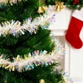 thumbnail image 3 of 16.4 Feet Christmas Tinsel Garlands, Glittering Hanging Metallic Twist Garland Ornaments for Halloween Christmas Tree Party Supplies Indoor and Outdoor Decoration,Glitter, 3 of 6
