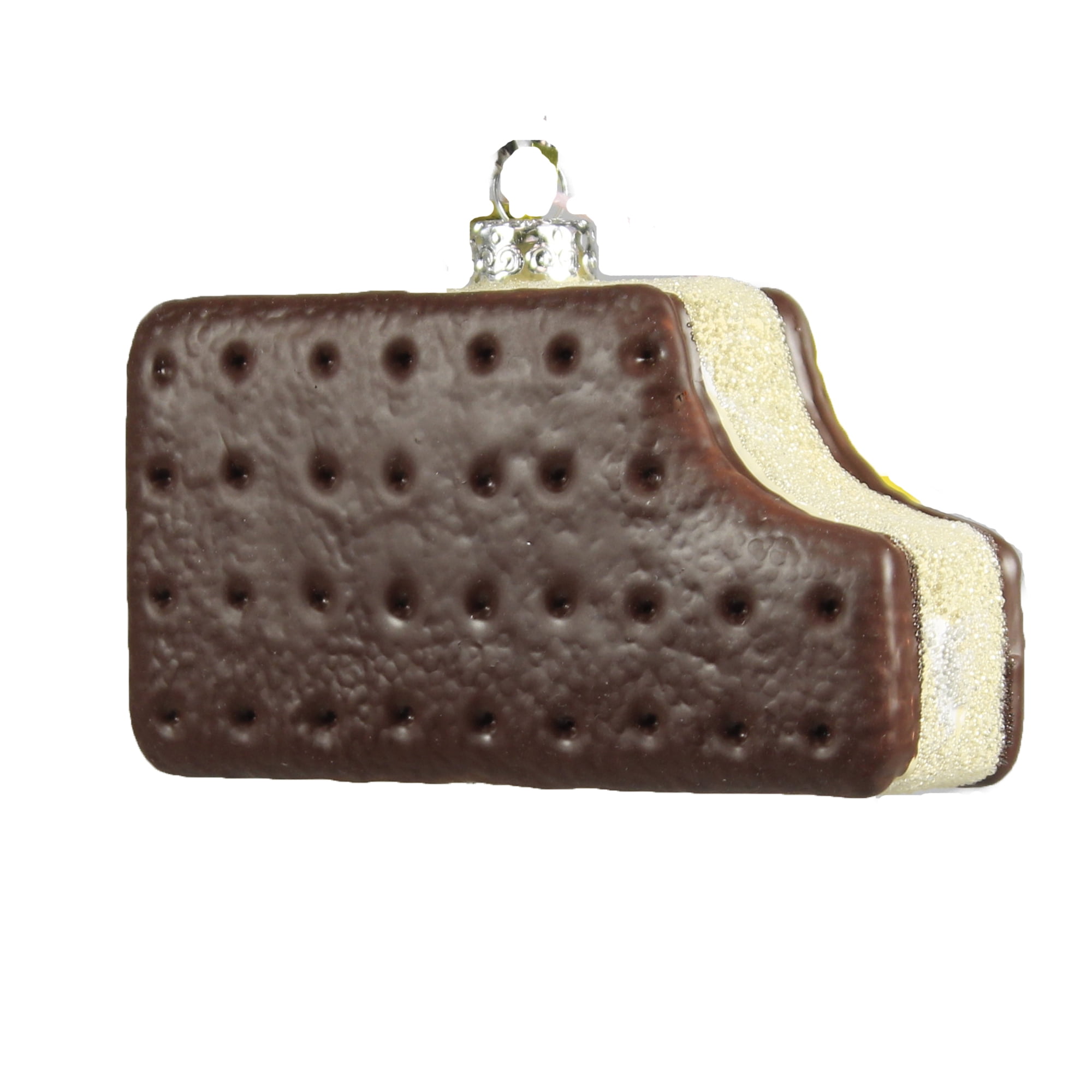 Holiday Ornament Vanilla Ice Cream Sandwich Frozen Treat Cookie
