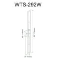 thumbnail image 2 of Dainolite 2 Light Incandescent Wall Sconce, Polished Chrome, 2 of 2