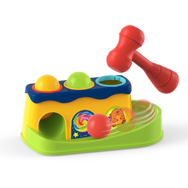 Martillo y bola que cae Juguetes 1 año de edad Niños y niñas Regalos para bebés - Bolas para golpear Juguetes para niños pequeños - 6 a 12-18 meses Juguetes para bebés JFHHH pequeña