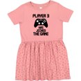 thumbnail image 3 of Inktastic Player 3 Has Joined the Game Girls Toddler Dress, 3 of 5