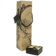 thumbnail image 2 of Wine Gift Box - Montrachet Maps Collection Reusable Caddy - Easy to Assemble - No Glue Required - Gift Tag and Ribbon Included - EZ Wine Box by Endless Art US, 2 of 4