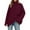Wine, variant on Wdgfv Cowl Neck Pullover Women Winter Warm Knitted Turtleneck Pullover Sweater Soft Cozy Oversized Casual Top For Women Cold