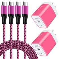 Charging Block Type C with 2PACK USB C Cables 6ft,AILKIN 20W PD Type C Charger Block USB Wall Charger Adapter Plug USB C Brick Power Delivery Fast Charge Quick Charging Charger Block