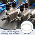 thumbnail image 3 of Uxcell Cast Pipe Fitting Hex Locknut, Nickel Plated Copper Female Thread Lock Nut for Fixed NPT1-1/4, 3 of 7