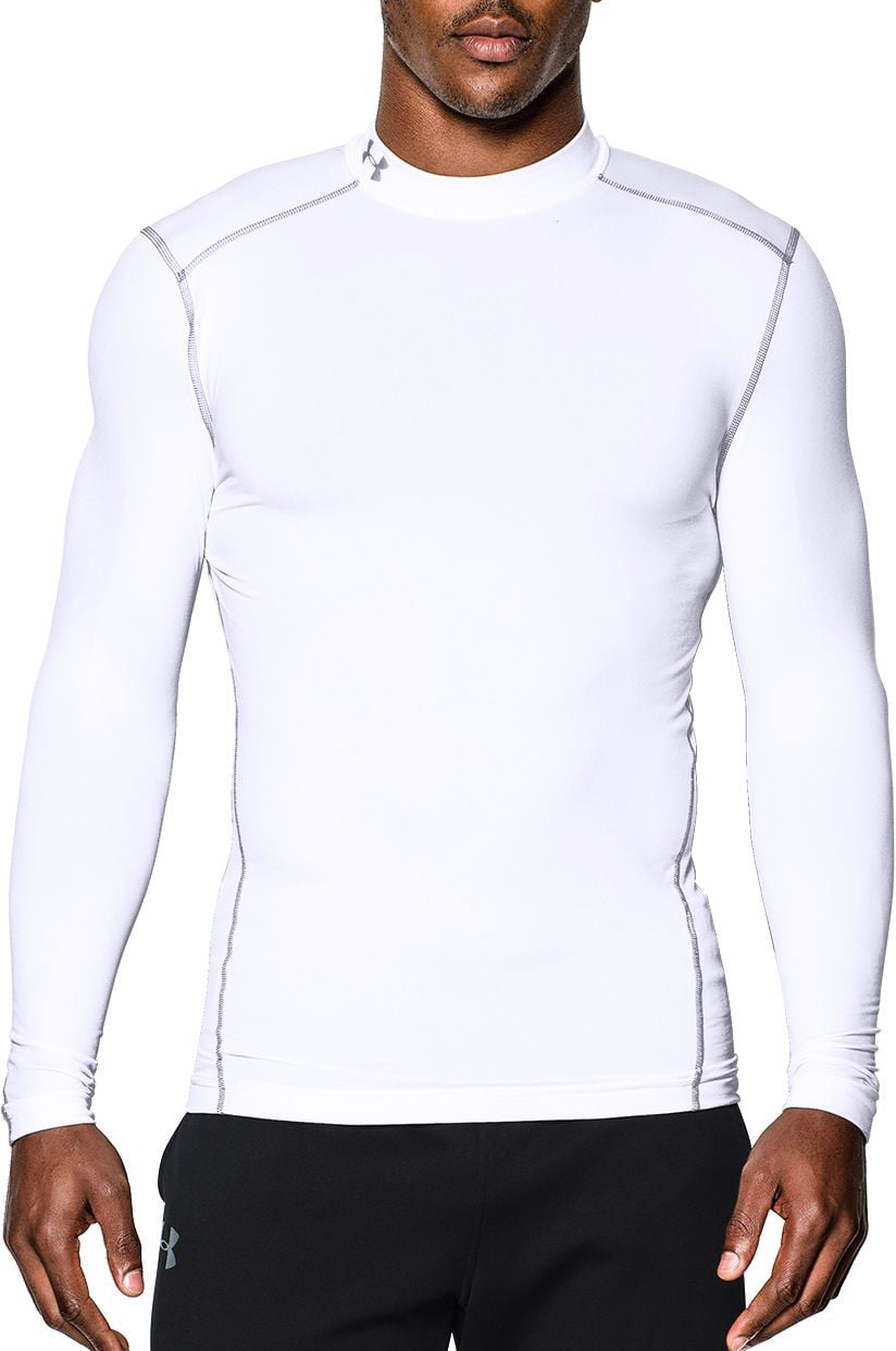 Armour Men's ColdGear Compression Mock Neck Long Sleeve Shirt - Walmart.com
