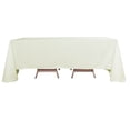 thumbnail image 2 of Balsa Circle 90" x 132" Polyester Rectangular Tablecloth - Ivory, 2 of 8