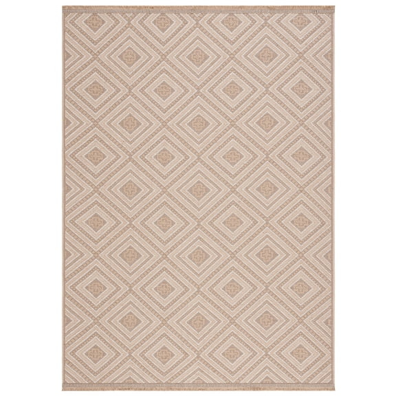 SAFAVIEH Aspect Cheshunt Diamond Area Rug, Natural/Ivory, 5'3" x 7'6"