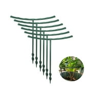 6Pcs Plant Support Vegetables Semi-circular Fall Prevention Small Plants Garden Plastic Imitation Inverted Bracket