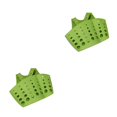 thumbnail image 3 of Advancent 1 unidad de doble bolsillo con ventosa para fregadero, escurridor de esponja, escurridor, cesta de almacenamiento, utensilio de cocina, verde 2Conjunto, 3 of 6