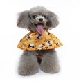 thumbnail image 5 of Chubasquero para perros con estampado, ligero, reflectante, impermeable, con capucha y orificio para arnés, chaqueta impermeable para exteriores, poncho, 5 of 5