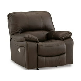 Devon Claire Kane Leather Power Reclining Armchair Brown Walmart