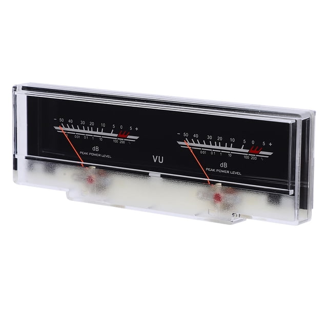 Medidor VU P‑78WTC Amplificador de potencia Medidor DB con luz de fondo Probador de nivel de audio y sonido para el hogar y el automóvil