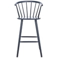 thumbnail image 2 of SAFAVIEH Blanchard Round Mid Back Bar Stool, Navy, 2 of 14