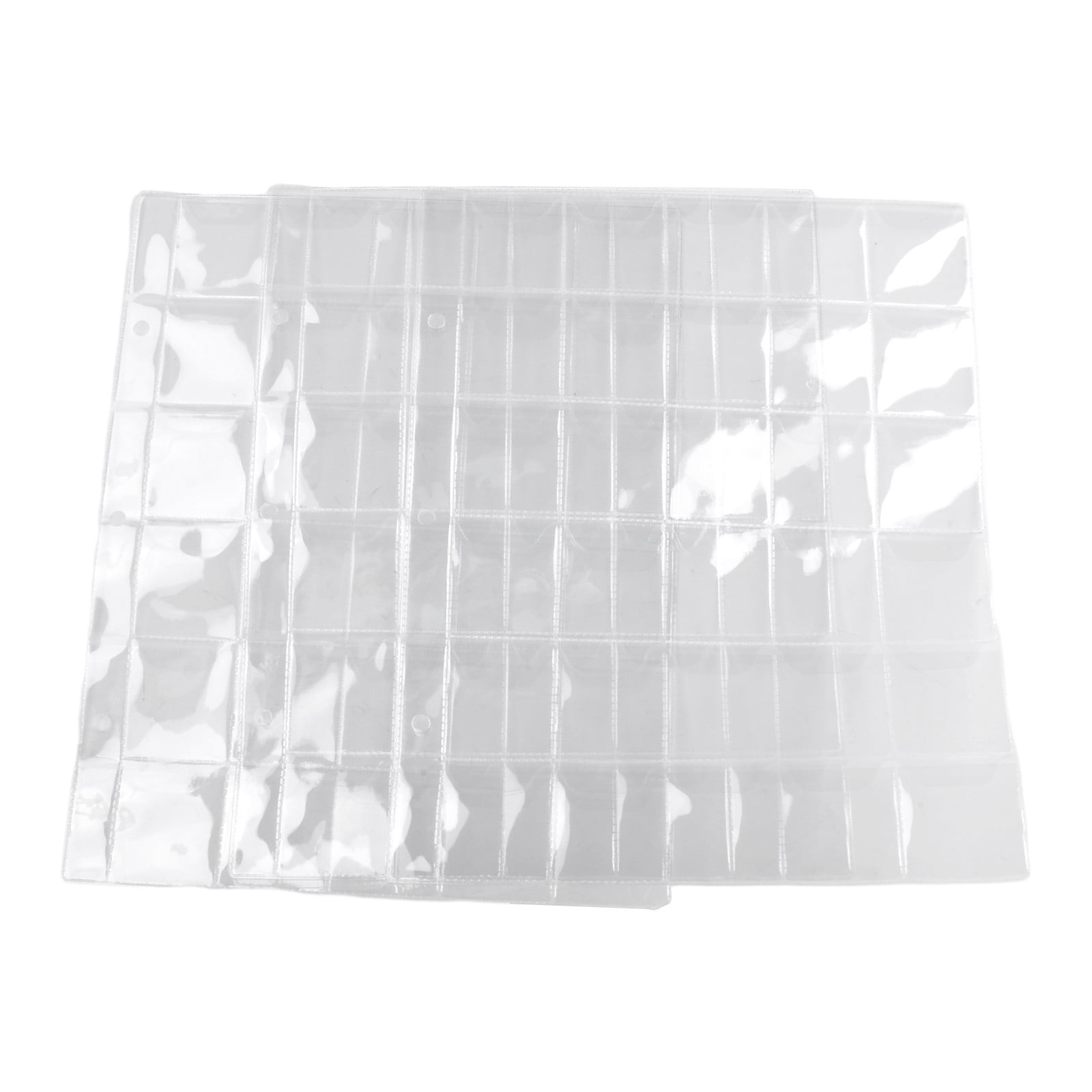 20 Pcs 7.87" x 9.84" Protection Cover, Transparent 30 Pockets Plastic Coin Holders Storage Pages Protector Sheets Sleeves