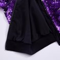 thumbnail image 5 of OGLCCG Girls Sequin Jacket Sparkly Glitter Bomber Jacket Kids Fashion Zipper Bright Colors Coat Long Sleeve Jackets,Size 4,Purple, 5 of 6