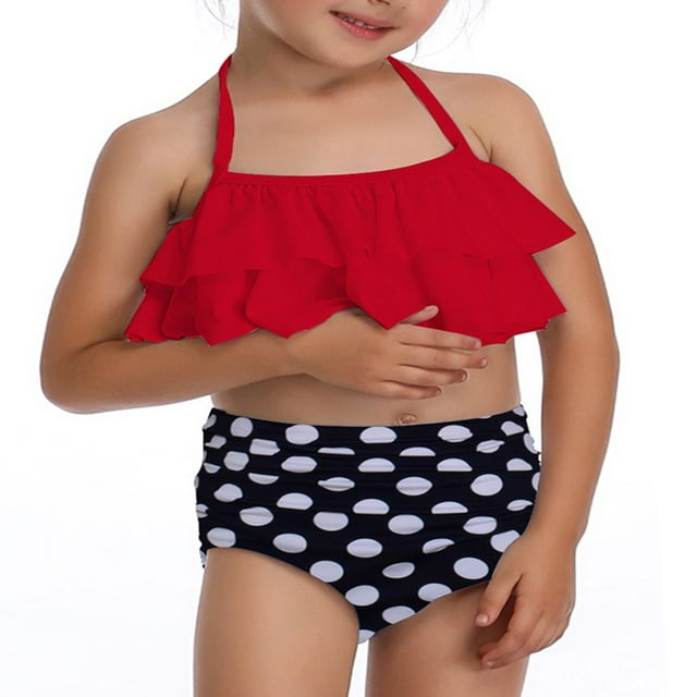 Matching Family Bathing Suits Women Girls Swimwear Set Summer Beach Swimsuits