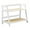 White L, variant on Bamboo Double Layer Rack Tabletop Shelf Countertop Shelf Compact Organizer for Bathroom Living Room Office Use
