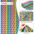 thumbnail image 2 of 1.1x1.7Yard Mermaid Scales Background Fabric Sky Blue Polyester Hologram Fish Scale Fabric Mermaid Fish Scales with Colorful Rainbow Stripe Tablecloth Decor Party Banner Photo Props, 2 of 9