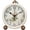 White, variant on Classic Vintage Clock - Elegant and Decorative Analog Clock,Silent Non-Ticking Clock with Distressed Metal Frame for Office, Living Room or Bedroom