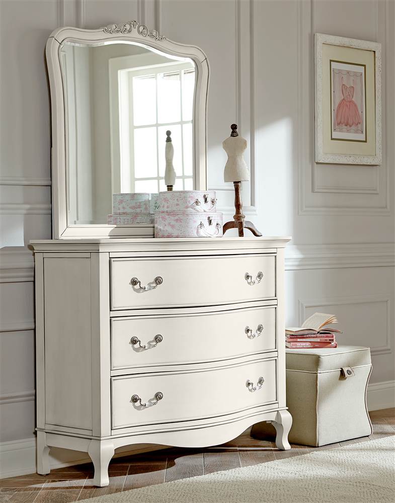 2Pc Single Dresser and Mirror Set