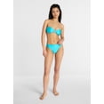 thumbnail image 2 of No Boundaries Cinched Mid Rise Bikini Bottoms, Women's XXS-XXL, 2 of 5