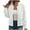 White, variant on Wyobmus Womens Shirt Long Sleeve Jacket Casual Solid Full Zipper Lightweight Jacket Workout Clothes Brown