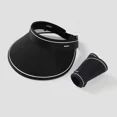 thumbnail image 1 of 1 Uds. Sombrero plegable de ala ancha de 12cm para el sol superior vacío para mujer verano al aire libre UPF50 + protección UV gorras de ciclismo sombreros de visera coreanos, 1 of 5