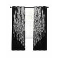 thumbnail image 7 of Crystal Chandelier Blackout Curtains for Bedroom/Living Room, Candle Abstract Luxury Modern Thermal Insulated Kitchen Drapes with Grommets, Light Blocking Window Treatment, 2 Panels 52" x 84", 7 of 7