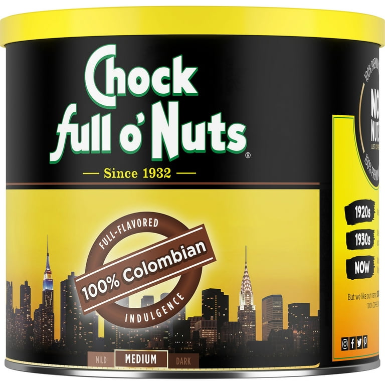 Chock Full o'Nuts® Arabica Grounds, 100% Colombian Medium Roast