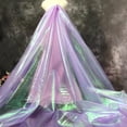 thumbnail image 3 of Tela Qidekjjt de organza iridiscente de 10 m x 150 cm, color morado claro, 3 of 4