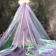 thumbnail image 3 of Tela Qidekjjt de organza iridiscente de 10 m x 150 cm, color morado claro, 3 of 4