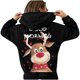 thumbnail image 1 of Sudaderas con capucha navideñas para mujer, sudaderas con capucha de manga larga a la moda con gráfico de alces bonitos, sudaderas informales Fridja FKASFK5512, 1 of 5