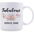 thumbnail image 2 of 1942 Birthday Gifts for Women - Fabulous Since 1942 Birthday Mug - 1942 Birthday Gifts for Mom Grandma Sister Aunt Daughter Granddaughter Friend - 11 Oz, 2 of 6
