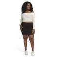 thumbnail image 2 of Mills by Millie Bobby Brown Women's Fold Over Ribbed Mini Skirt, Sizes XXS-XXL, 2 of 7