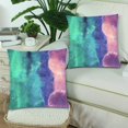 thumbnail image 2 of RYLABLUE Abstract Galaxy Pillow Covers Pillow Cases Two Sides Printing 18x18 inches ,Set of 2, 2 of 2