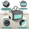 thumbnail image 6 of MAXLAPTER Cat Carrier Airline Approved Expandable, Soft-Sided Under-Seat Pet Travel Bag with Sturdy Metal Frame, Foldable Carrier for Cats & Small Dogs Up to 15 lbs, Safety Leash and Pockets, 6 of 9