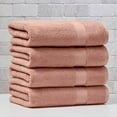 thumbnail image 3 of (2 pack) Better Homes & Gardens Signature Soft Solid Cotton 4 Piece Bath Bath Towel Set,Old Rose, 3 of 15