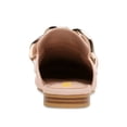 thumbnail image 4 of FSJ Women Classic Closed Round Toe Mules Chains Low Heeled Loafer Slides Comfortable Slip on Casual Walking Flats Size 7.5 Pale Dogwood, 4 of 5
