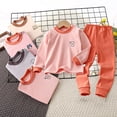 thumbnail image 4 of CONZONE Toddler Girls Outfits 2 Piece Set Long Sleeve Cartoon Graphic Tops and Jogger Pants Soft Fall Winter Loungewear Clothes for Girls Size 3-4 Years, 4 of 4