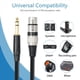 thumbnail image 3 of Cable TRS de 1/4 de Pulgada una XLR de 3 Pines XLR Balanceado una Jack Cable de Interconexión de Señal TRS de 6,35 mm Cable de Audio para Micrófono 1,8 M, 3 of 5