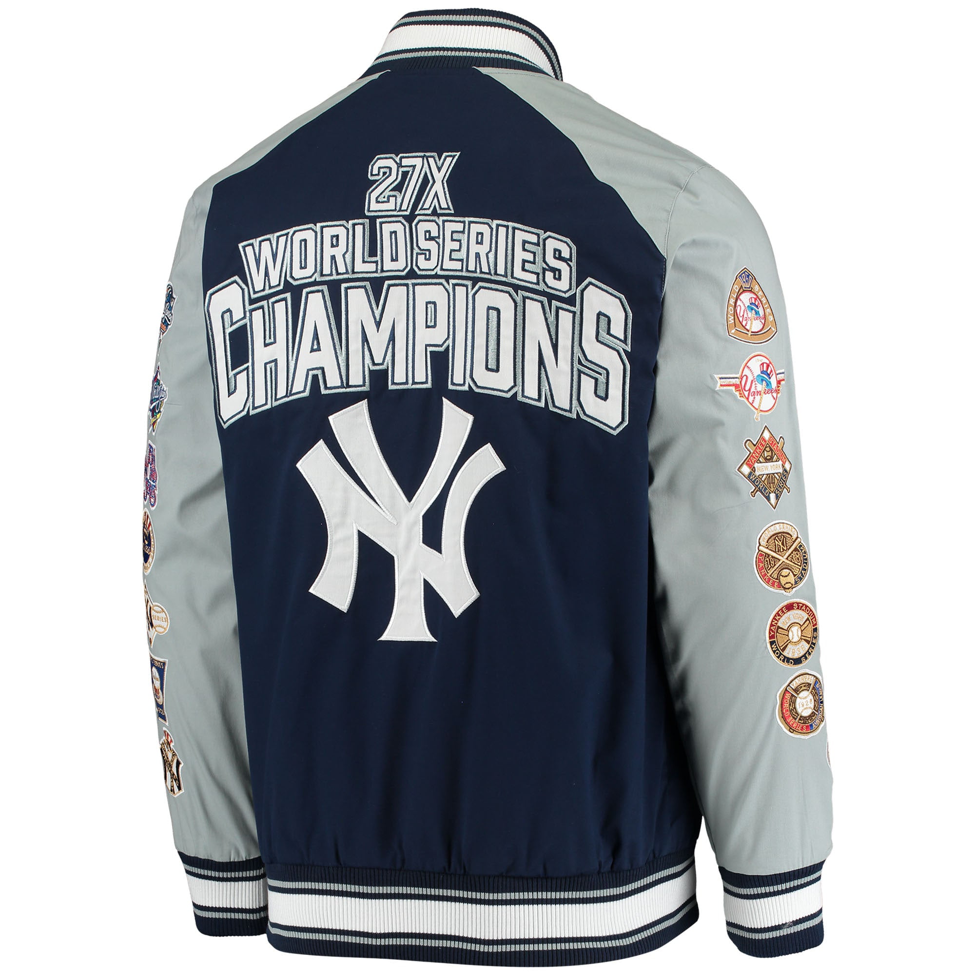New York Yankees G-III Sports by Carl Banks Challenger Full-Snap Varsity  Jacket - Navy