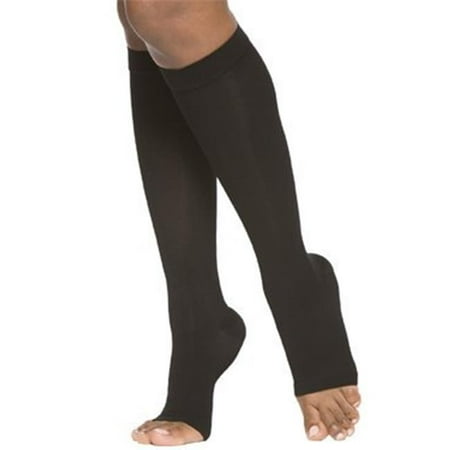 

Select Comfort 20-30 mmHg Womens Open Toe Calf Black Medium-Long