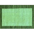 thumbnail image 1 of Ahgly Company Indoor Rectangle Oriental Turquoise Blue Modern Area Rugs, 2' x 4', 1 of 4